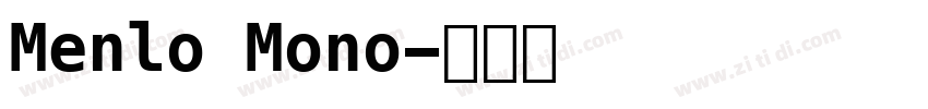 Menlo Mono字体转换